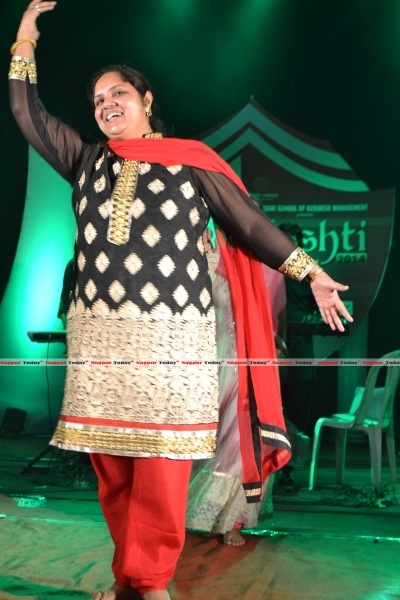 Co-ordinator of GH Raisoni School of Business Management Sofia Ansari in a pose for the song Kwaja Mera Kwaja