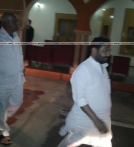 Towards truce State's Employment Guarantee Minister Nitin Raut at Ramgiri on Friday evening.