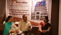 Dr. Nandini Gokulchandran with Nagpur cerebellar ataxia patient