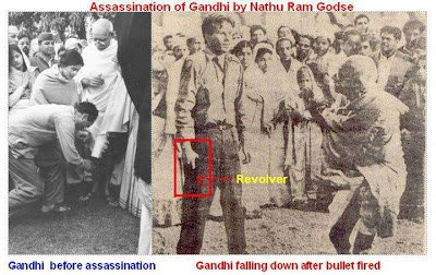 Image result for assassination of gandhi photo