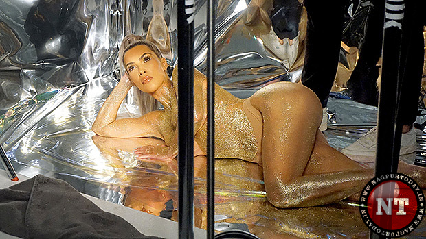 Kim Kardashian Goes Topless & Shows Off Her Body In Sexy Photos