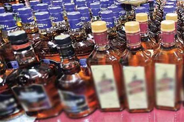 illicit country liquor bottles