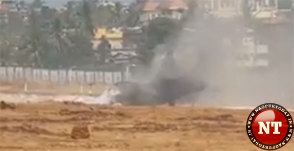 Video: MiG crashes at Goa airport, pilot ejects to safety
