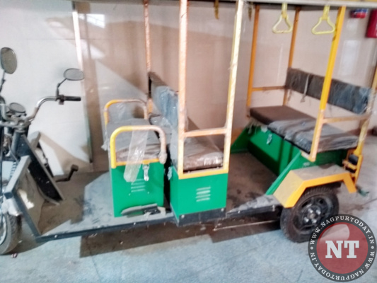 E-Rickshaw in Mayo Hospital, Nagpur