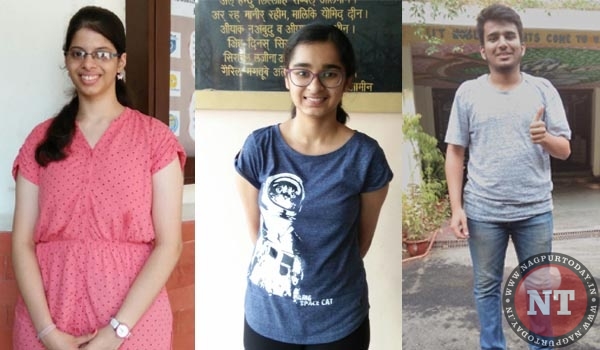 Amisha Kelkar (Science), Nidhi Chandak (Commarce) and Naitik Muley (Humanites)