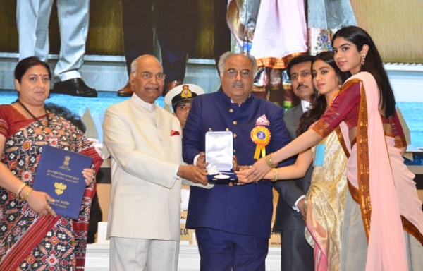 Best Actress awards to Sridevi, Janhavi, Khushi and Boney Kapoor
