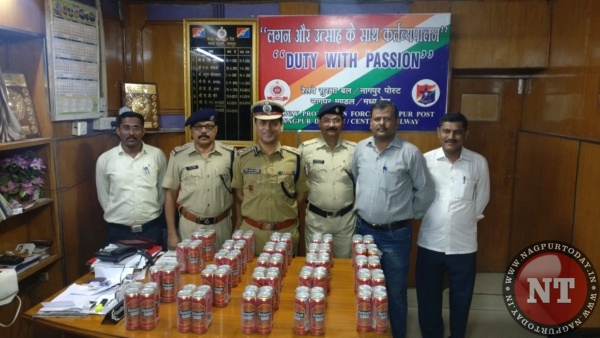 RPF seizes beer stock from Swarnajayanti Express