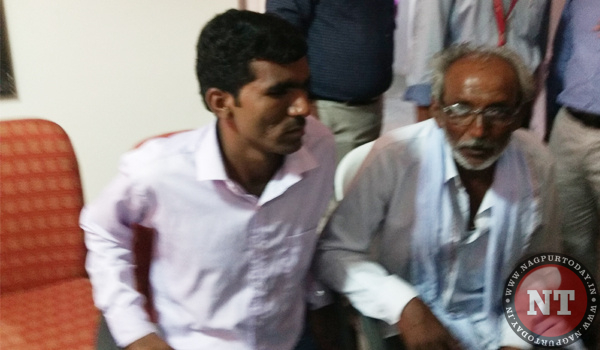 Rushikesh Adhaw with his Father