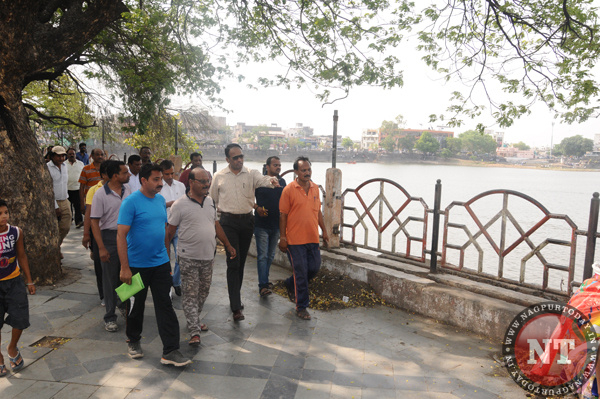 Shramdan at Gandhisagar lake 