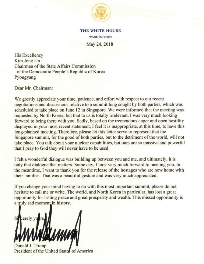 Trump Letter