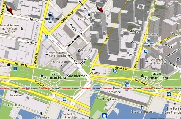 Карта google maps 3d