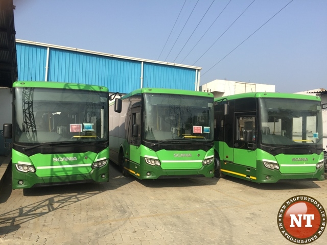 Green Bus in Nagpur