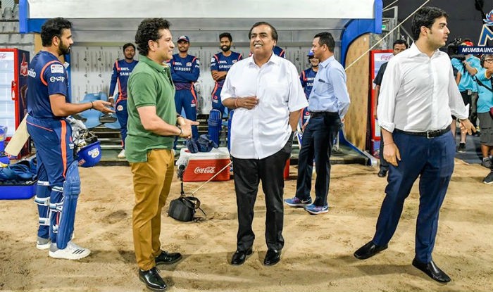 IPL 2018 Sachin Tendulkar Mukesh Ambani Visit Mumbai Indians Training ipl-2018-sachin-tendulkar-mukesh-ambani-visit-mumbai-indians-training