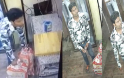 CCTV camera captures con man decamping with goods from electrical shop in Pratap Nagar