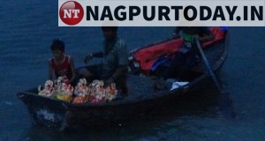 In Pic : Nagpur bid adieu to Ganpati Bappa Nagpur Today : Nagpur News