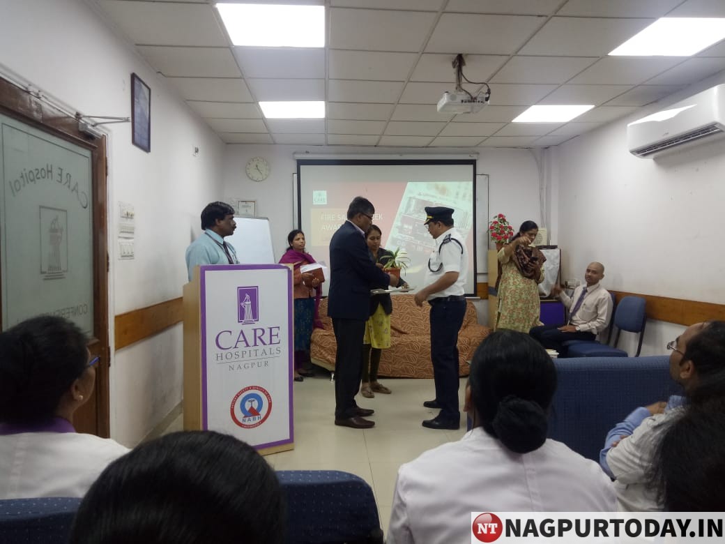 Care Hospitals Nagpur organizes fire safety awarness week 9th Dec to 14