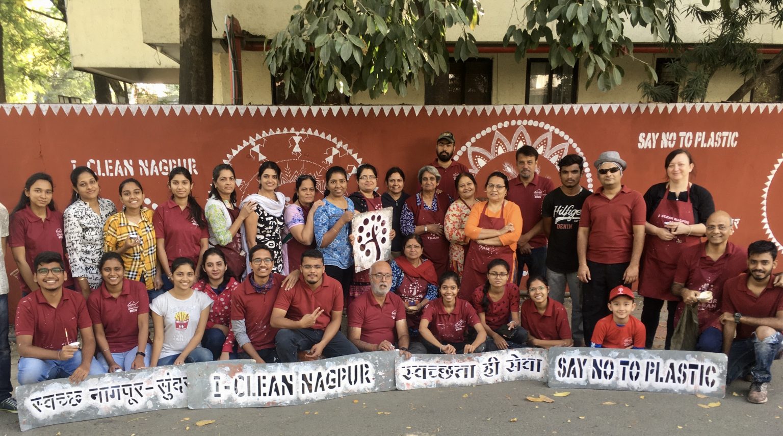 IClean Nagpur says ‘No To SingleUse Plastic’ in colourful style