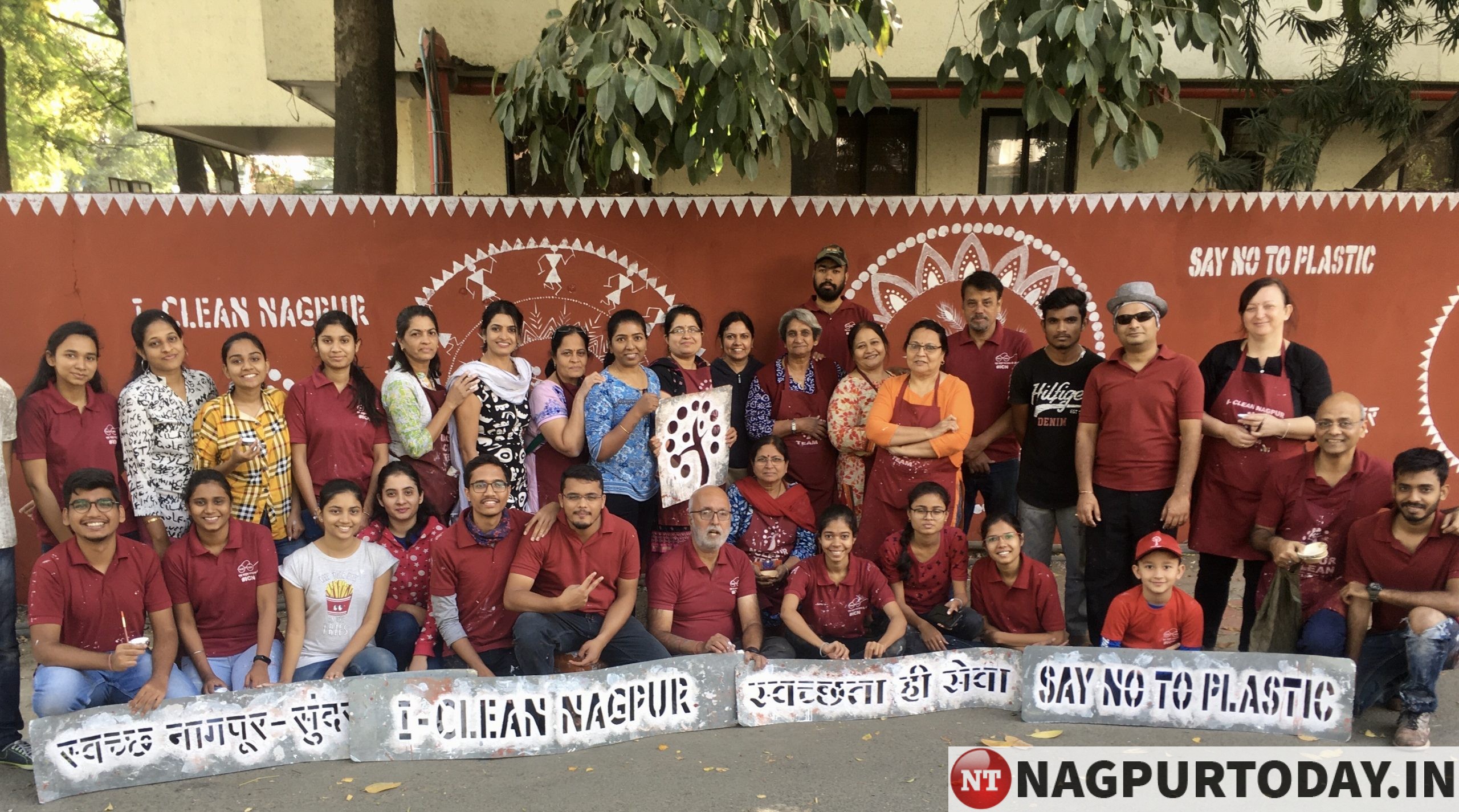 IClean Nagpur says ‘No To SingleUse Plastic’ in colourful style