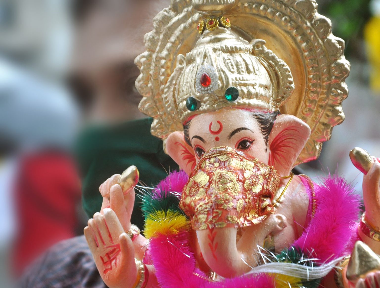 In Pic Arrival of "Shree Ganesha" in Nagpur