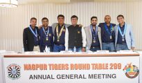 New team of Nagpur Tigers Round Table 299 installed, LMF Tr Shubham new Chairman