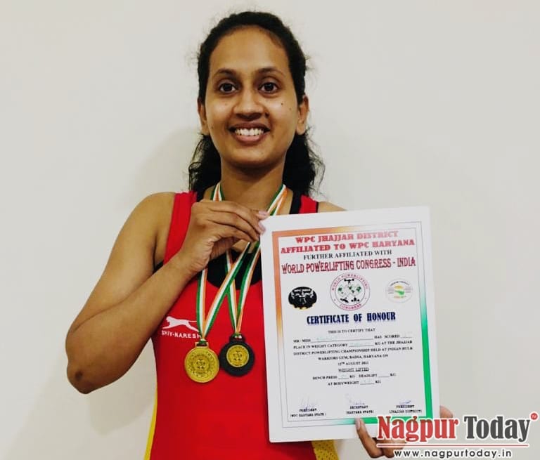 Nagpur girl bags Gold, Bronze at World Powerlifting Championship - Vimarsana News