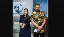 Sanjay Dutt visits Fly High Institute in Nagpur