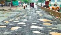 No relief in sight: Nagpurians to bear with potholes on roads till Dec end
