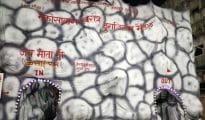 Maa Durga idol installed in mountains and caves at Mecosabagh
