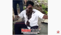 Video: Man Attempts Suicide Outside Gadkari’s House in Nagpur
