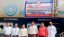 Nagpur Division Loaded and attached 100th Rail Milk Tanker from Nagpur to Delhi by Doodh Express