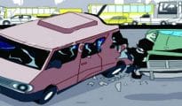 School bus knocks middle-aged man dead in Dhantoli