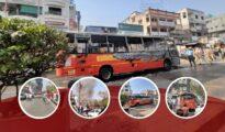 Running Aapli Bus catches fire near Medical Square in Nagpur