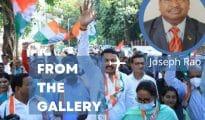 State Congress stalwarts join protests against ED questioning Rahul Gandhi