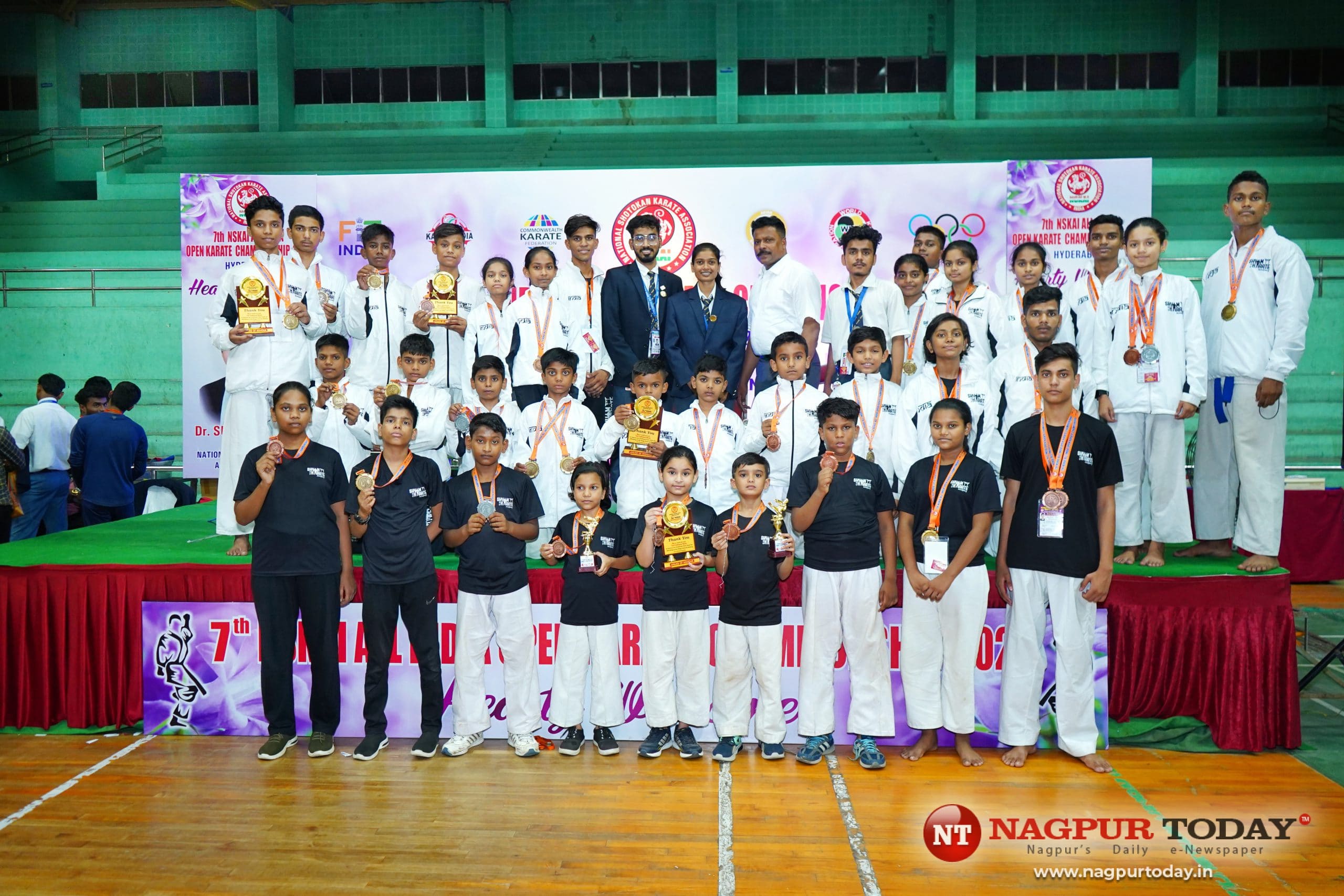 37 students of Shyam Karate Academy win 66 medals in Karate Championship