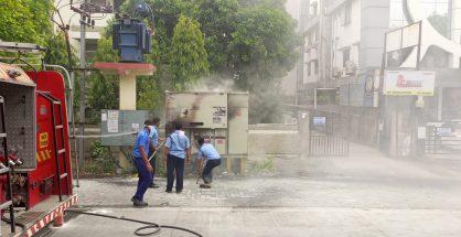 Electric DP in Ramdaspeth catches fire