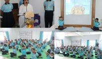 8thInternational Yoga Day celebration at The Achievers School.