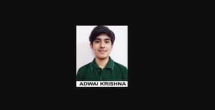 Nagpur’s Adwai Krishna is State topper in JEE Mains 2022