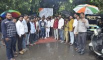 सोनिया गांधीला दिलेल्या ईडी नोटीस चा कांग्रेसतर्फे निषेध