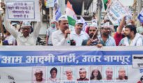 आम आदमी पार्टी उत्तर नागपूर ने केले महागाई विरोधात जन आक्रोश आंदोलन