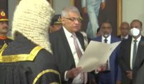 Ranil Wickremesinghe sworn-in as Lanka’s new Prez