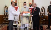 Governor releases the book ‘Sanatan Utsav – Happiness Our Birthright’