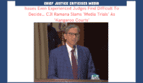 Media running agenda driven debates: CJI