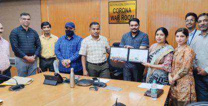 Nagpur Smart city felicitated by two national awards at bengaluru