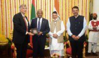 Maldivian President accorded State Reception at Raj Bhavan