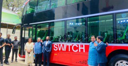 Gadkari launches India’s first electric double-decker bus in Mumbai