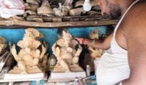 Post Covid, Kumbharpura artists hope to carve living out of Bappa’s idols