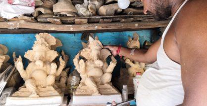 Post Covid, Kumbharpura artists hope to carve living out of Bappa’s idols