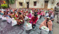 आदिवासी दुर्गम क्षेत्र किया अनाज की किट का वितरण
