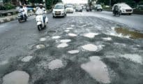 Potholes show ugly face on major roads tarred by PWD, NMC 7-9 months ago
