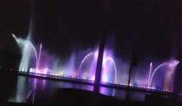 Final trial of mesmerising laser and fountain show held at Futala Lake